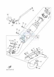 YFM700R YFM70RSSK (2LSV) drawing EXHAUST