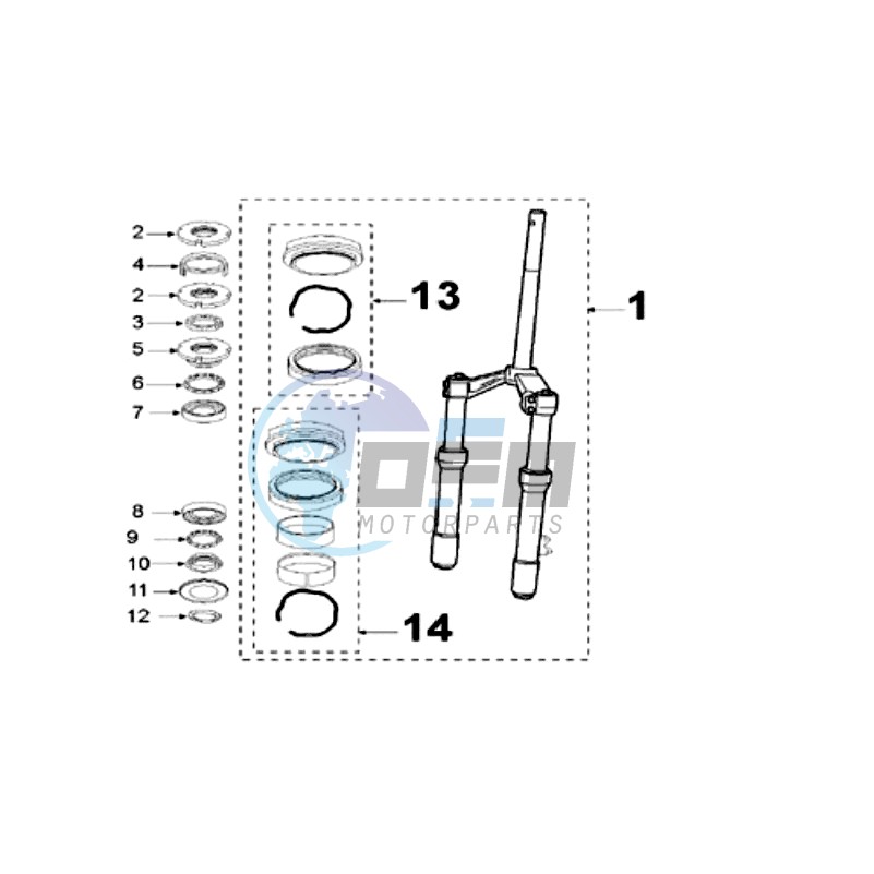 FRONT FORK / STEERINGHEAD 8