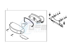 DXR QUAD - 200 cc drawing TAILLIGHT