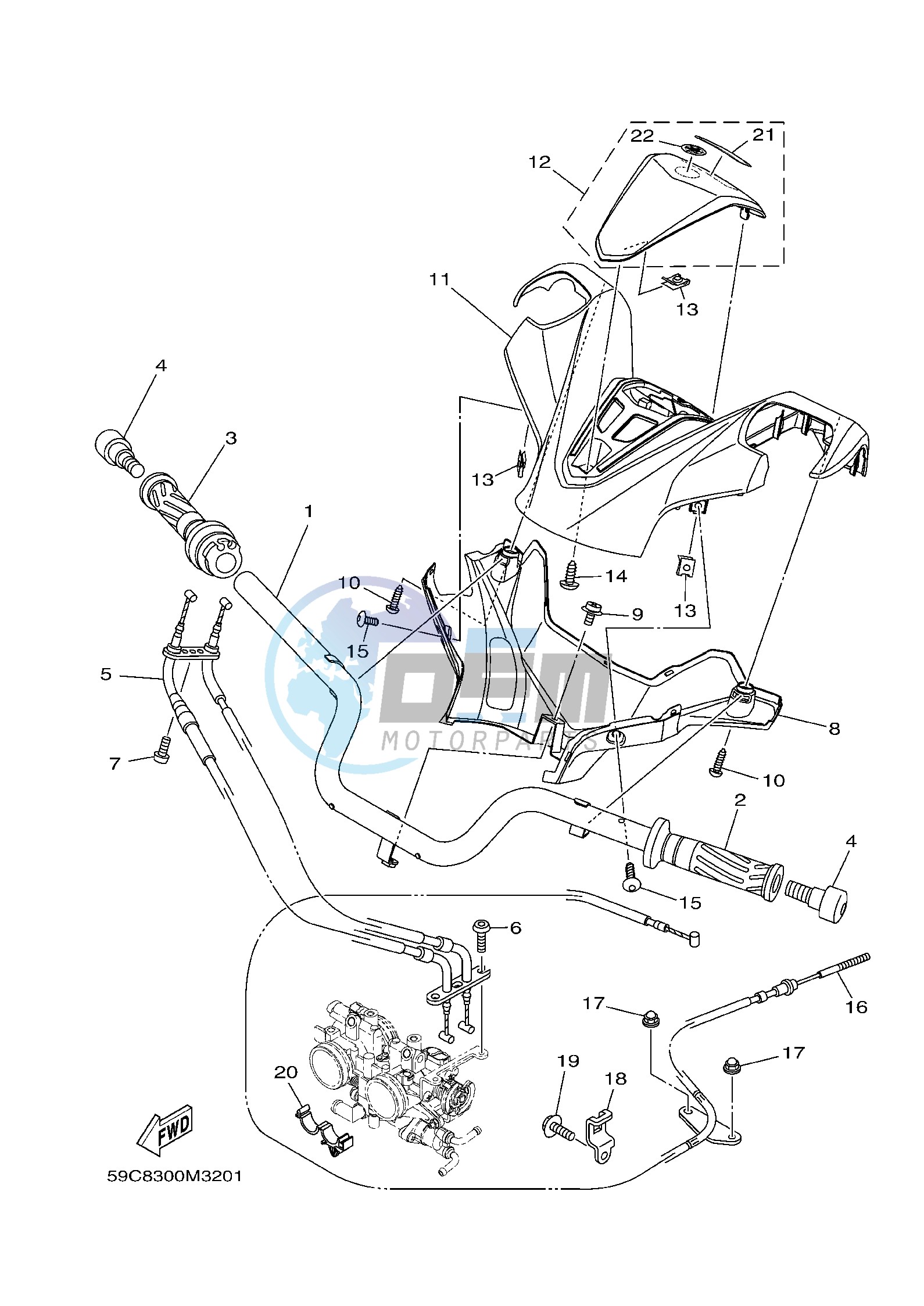 STEERING HANDLE & CABLE