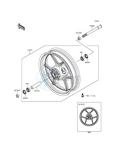 Z800 ZR800AEF FR GB XX (EU ME A(FRICA) drawing Front Hub