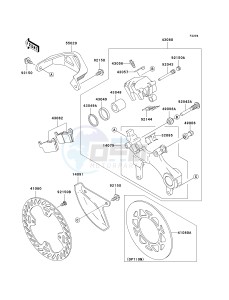 KX 250 M (M2) drawing REAR BRAKE