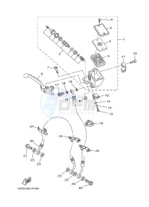 MT09 MT-09 900 (1RCN 1RCP) drawing FRONT MASTER CYLINDER