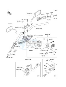 ER 650 A [ER-6N (EUROPEAN] (A6S-A8F) A8F drawing HANDLEBAR