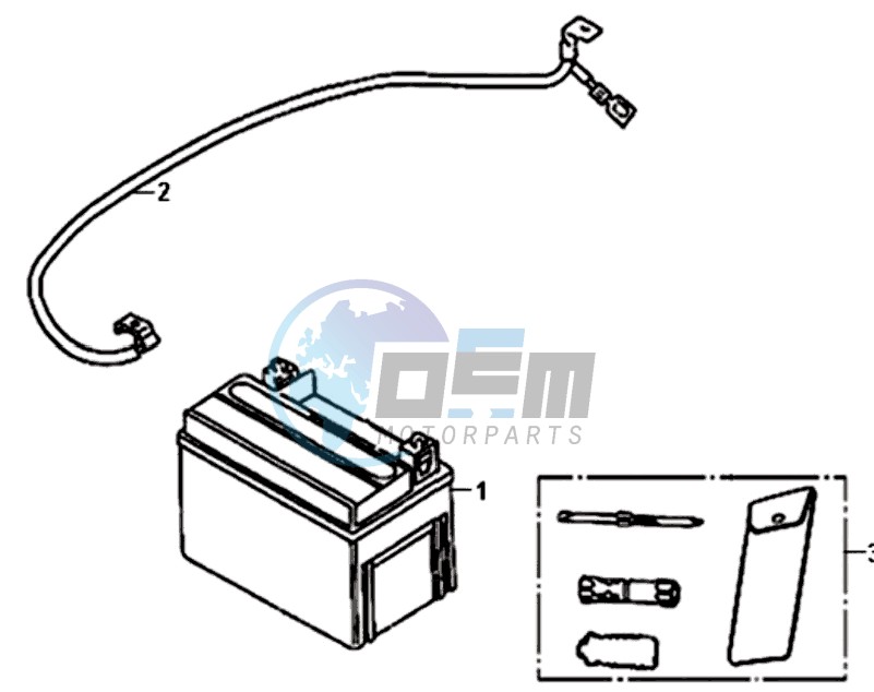 BATTERY / TOOLKIT