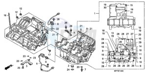 CB1300SA9 UK - (E / ABS BCT MKH MME TWO TY2) drawing CRANKCASE