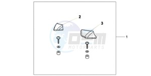 CBF1000S9 Europe Direct - (ED) drawing PILLION ARM REST SET