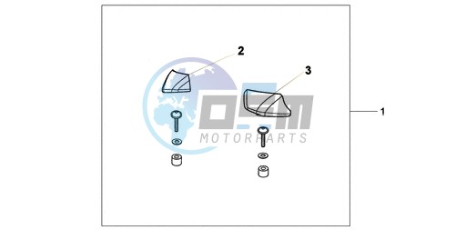 PILLION ARM REST SET