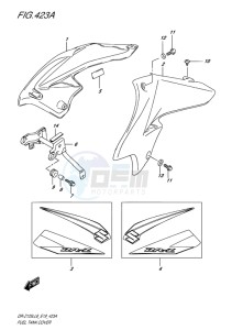 DR-Z125L EU drawing FUEL TANK COVER