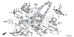 NC700XAD NC700X ABS Europe Direct - (ED) drawing FRAME BODY