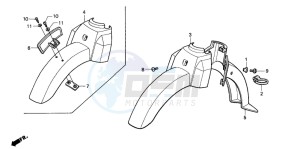 PK50S drawing FRONT FENDER