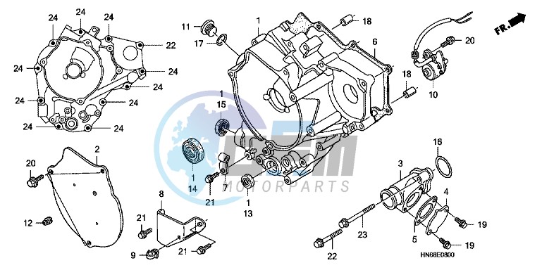 REAR CRANKCASE COVER