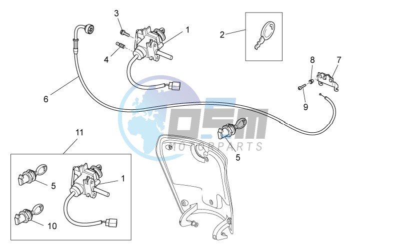 Lock hardware kit