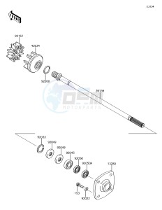 JET SKI ULTRA 310R JT1500NHF EU drawing Drive Shaft