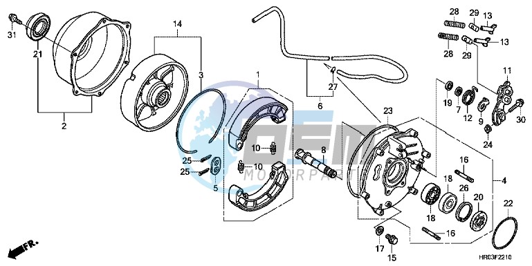 REAR BRAKE PANEL