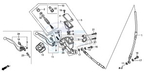 CRF450R drawing FR. BRAKE MASTER CYLINDER