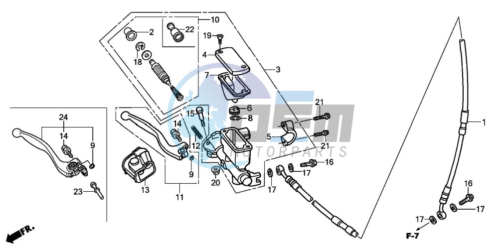 FR. BRAKE MASTER CYLINDER