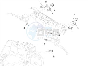 SUPER GTS 125 4T 3V IGET ABS E3 (APAC) drawing Selectors - Switches - Buttons