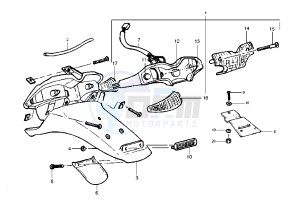 Runner POGGIALI 50 drawing Taillight