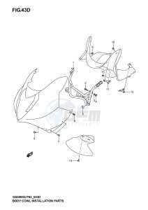 GS500 (P19) drawing BODY CWL. INSTALLATION PARTS  (GS500F FU)