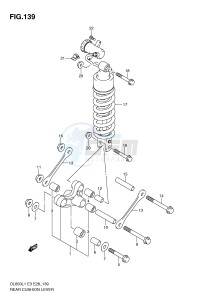 DL650 (E3) V-Strom drawing REAR CUSHION LEVER (DL650AL1 E3)