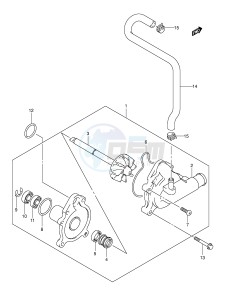 AN650 (E2) Burgman drawing WATER PUMP (MODEL K3 K4)