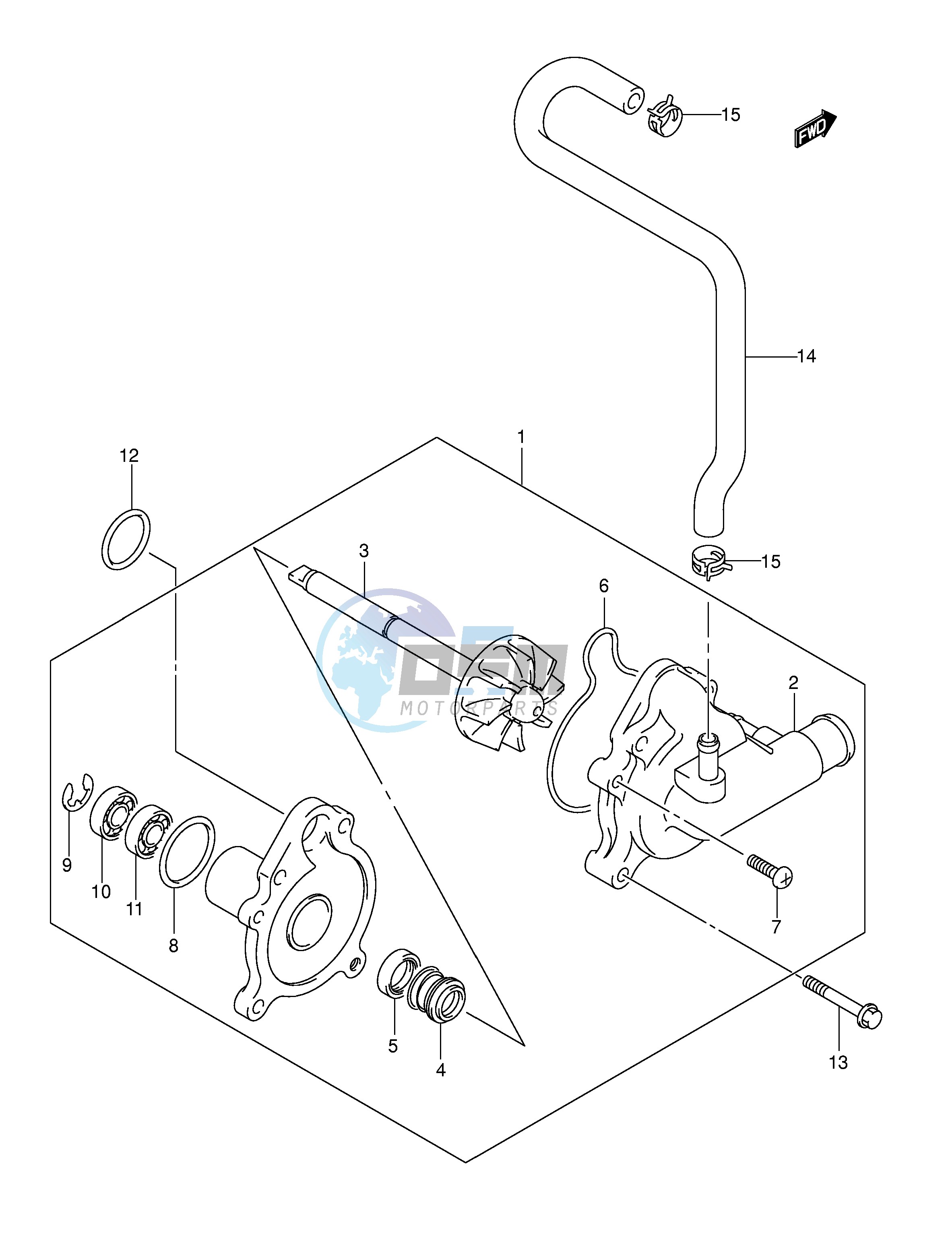 WATER PUMP (MODEL K3 K4)