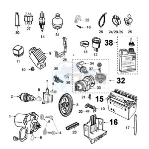 JETFORCE 50 R ICE BLADE U drawing ELECTRIC PART