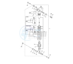 WR F 450 drawing REAR SHOCK ABSORBER