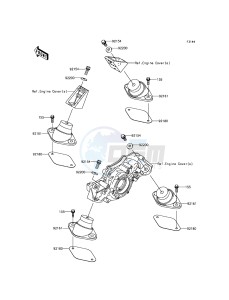 JET SKI ULTRA LX JT1500KGF EU drawing Engine Mount