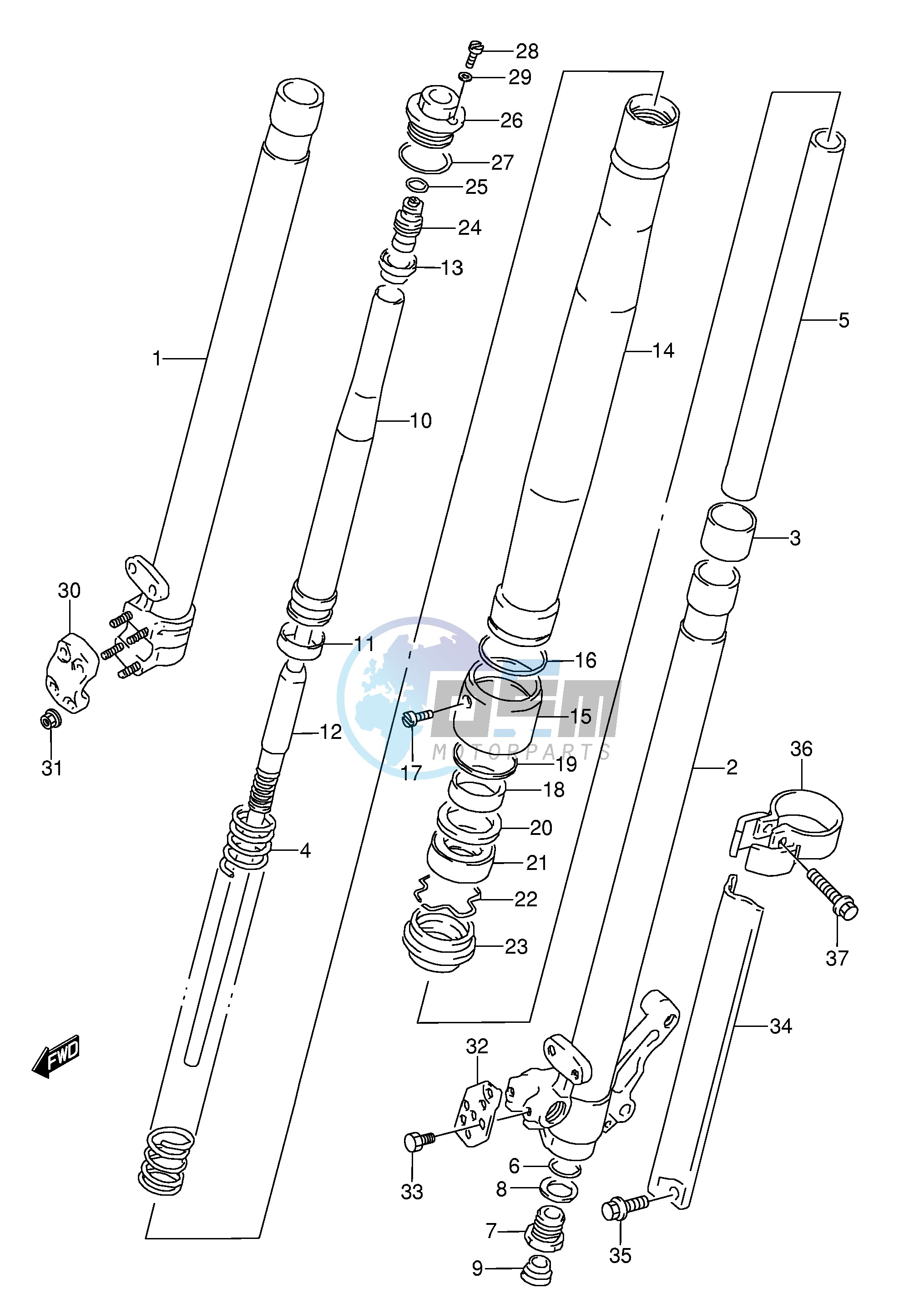 FRONT DAMPER (MODEL M)