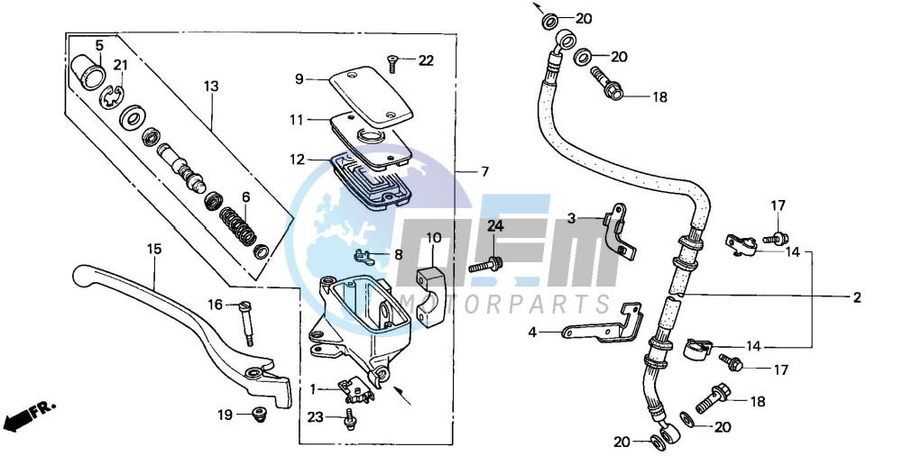 FR. BRAKE MASTER CYLINDER