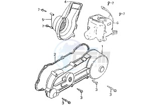 ST RAPIDO - 50 cc drawing CRANKCASE COVER