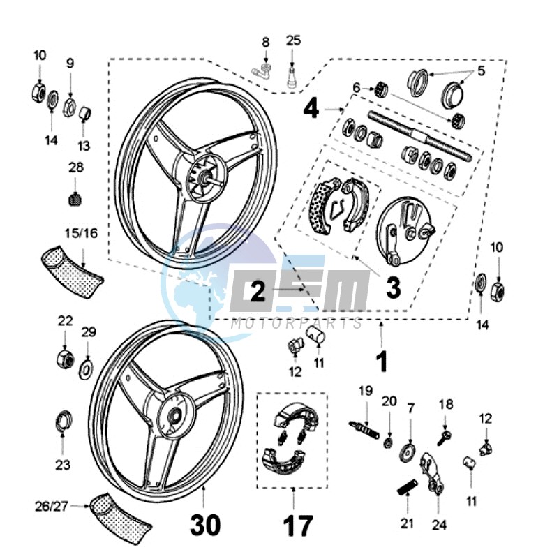 WHEELS FLAT SPRING