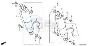 VT750C9 Korea - (KO / MK) drawing REAR CUSHION