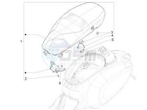 PRIMAVERA 50 4T-3V NOABS E4 (APAC) drawing Saddle/seats