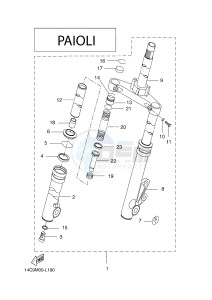 CW50N BOOSTER NAKED (2B7N 2B7N) drawing FRONT FORK 2