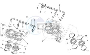 RSV4 1100 RACING FACTORY E4 ABS (EMEA-GSO) drawing Throttle body