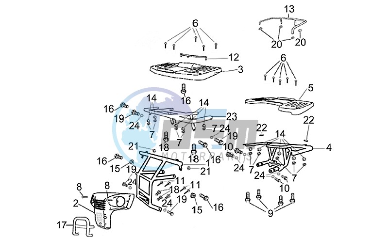 Parcel rack- Protection Grip