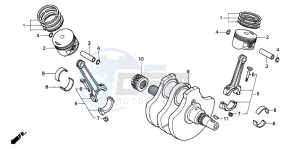 VT600CD2 drawing CRANKSHAFT/PISTON