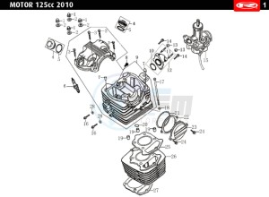 MARATHON-125-AC-SM-BLACK drawing CYLINDER HEAD