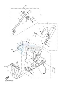 YZF-R1M 998 R1 (2KS1 2KS2) drawing EXHAUST