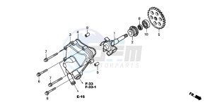 VTR1000SP VTR1000SP-2 drawing WATER PUMP