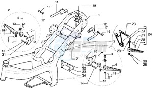 DNA 180 drawing Chassis - Central stand