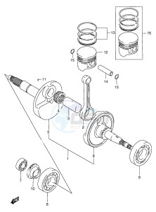 LT-F160 (P24) drawing CRANKSHAFT