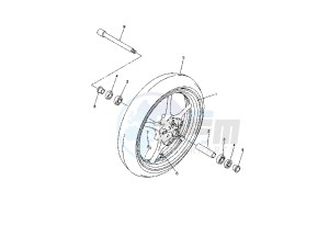 FZ6 600 drawing FRONT WHEEL