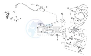 Tuono V4 1100 Factory USA-CND (NAFTA) (CND, USA) drawing Rear brake caliper