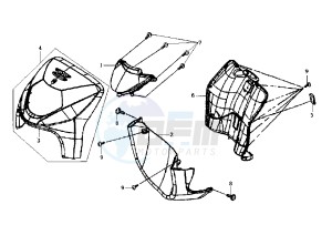 EURO MX - 150 cc drawing FRONT SHIELD