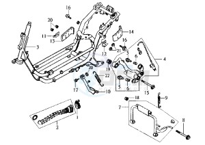 JOYRIDE - 150 cc drawing FRAME