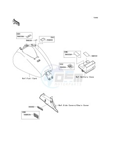 VN 1700 G [VULCAN 1700 CLASSIC LT] (9G-9FA) G9F drawing LABELS